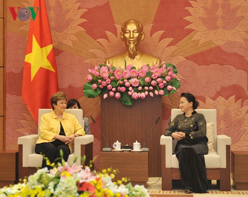 NA Chairwoman receives WB’s CEO - ảnh 1